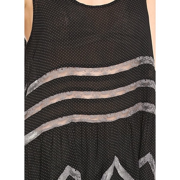 Voile and lace trapeze slip - Picture 4 of 4